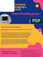 Enteral Feeding Pump