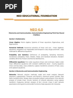 NEO 6.0 Electronics and Communication, Instrumentation Engineering Third Year