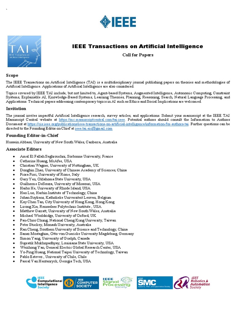 Call For Papers PDF Artificial Intelligence Intelligence (AI) & Semantics