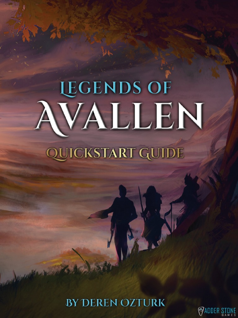 Legends of Avallen - Quickstart Guide | PDF | Playing Cards | Fairies