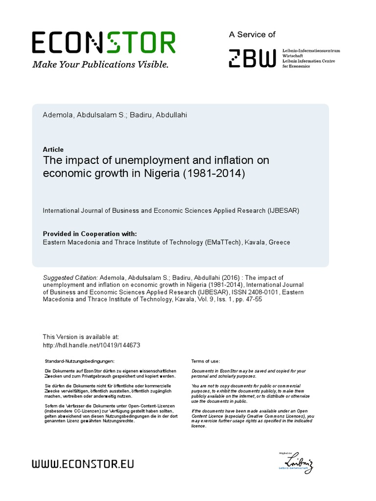 Unemployment and Inflation | PDF | Inflation | Phillips Curve