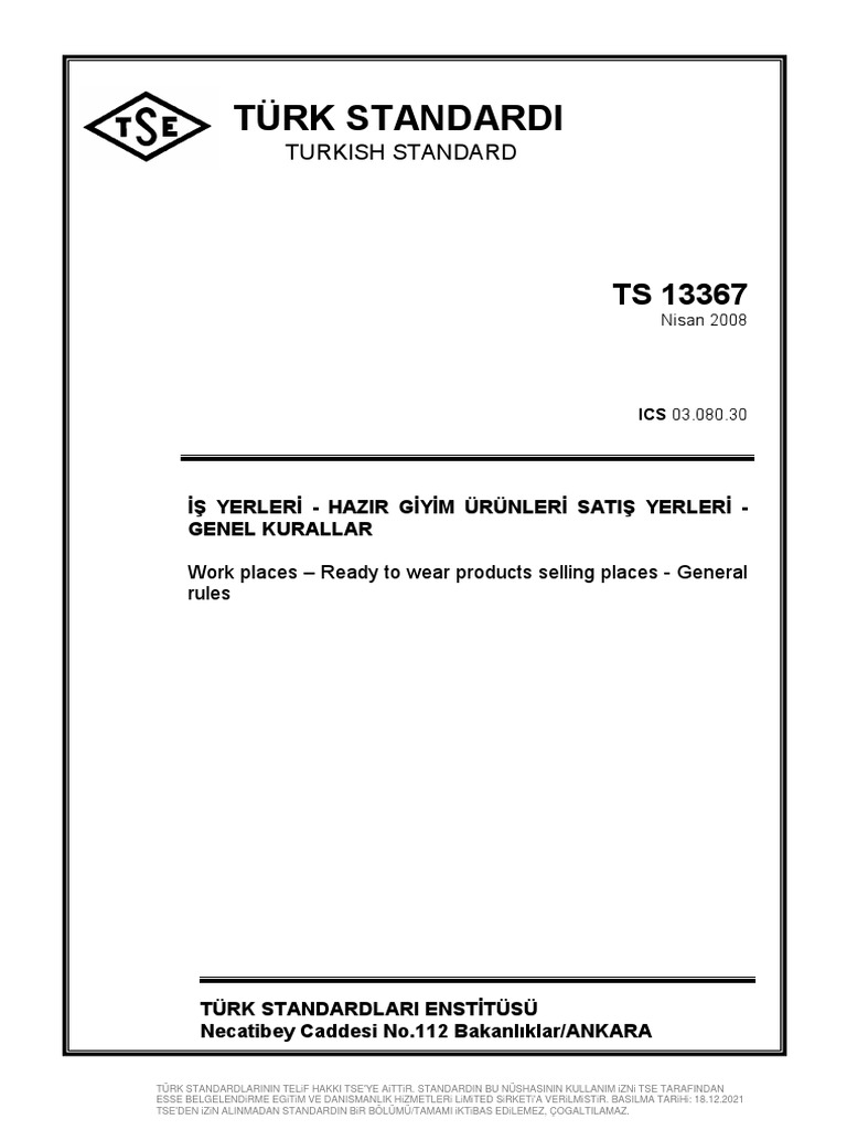 TS 13367 | PDF