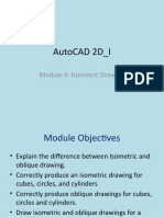 Autocad 2D - I: Module 4: Isometric Drawing