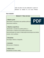 Partido político plano aula