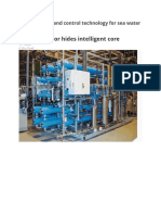 Measurement and control technology for sea water desalination