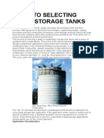 Guide To Selecting Liquid Storage Tanks