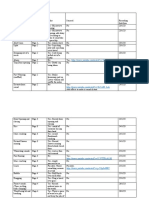 Radio Drama Sound Timetable