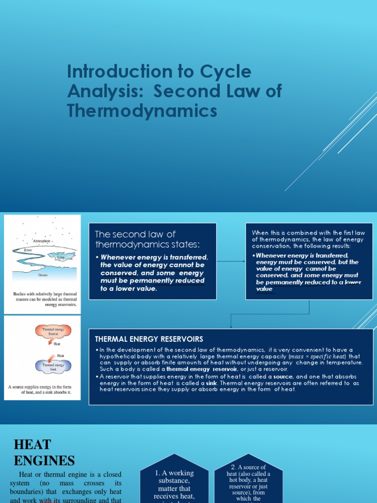 SECOND LAW OF THERMODYNAMICS PDF NOTES visual data 2
