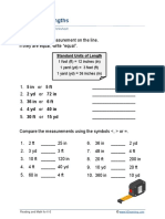 Grade 4 Compare Lengths A