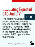 Calculating Expected CAC and LTV