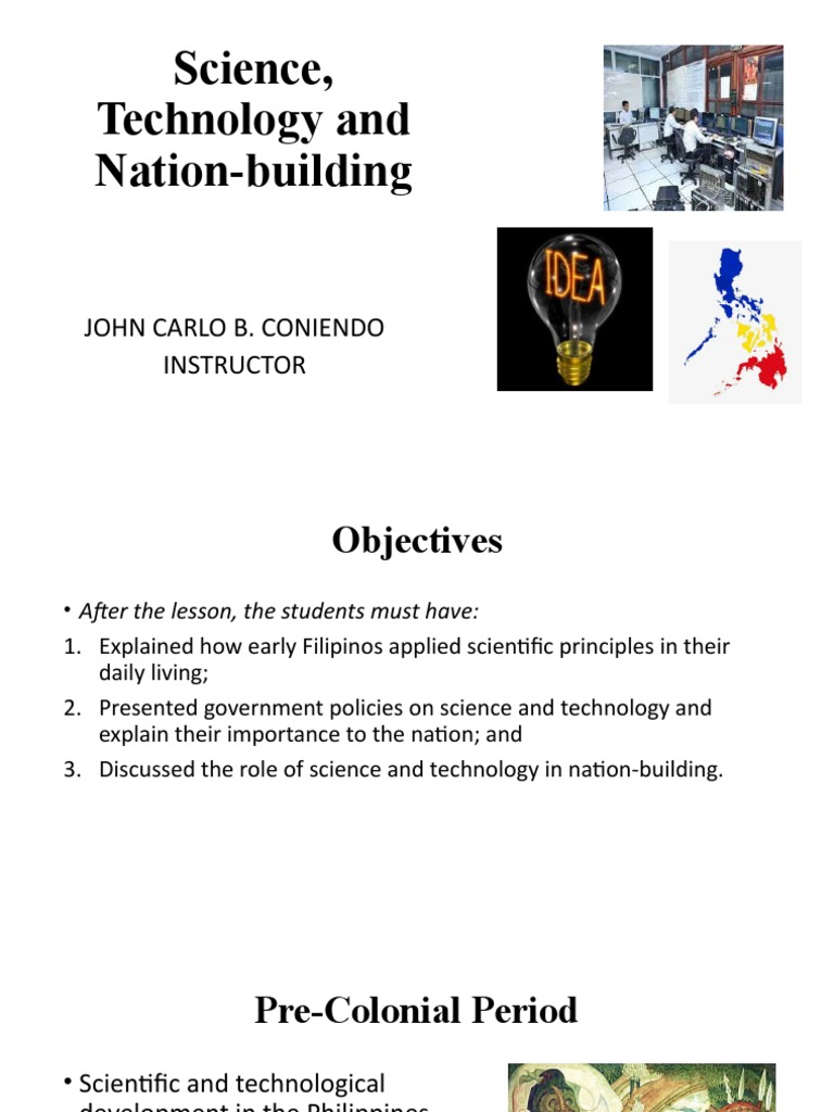 What Is The Primary Role Of Science And Technology In Philippine Nation Building