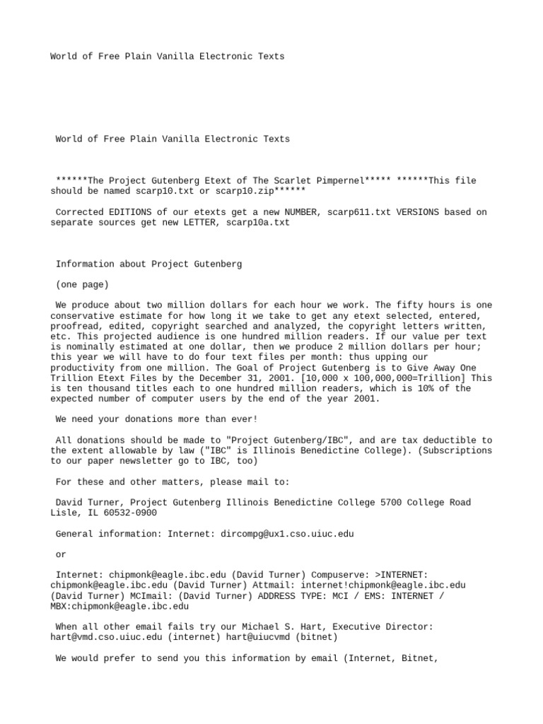 Free Project Gutenberg E Books Pdf