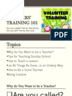 Teachers' Training 101: Essential Tips for Sunday School Educators