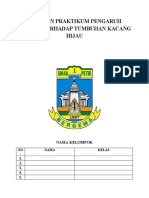 Laporan Praktikum Pengaruh Cahaya Terhadap Tumbuhan Kacang Hijau Revisi