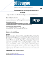 Corpo, Estereótipo e Educação Convenções Ideológicas e Formação