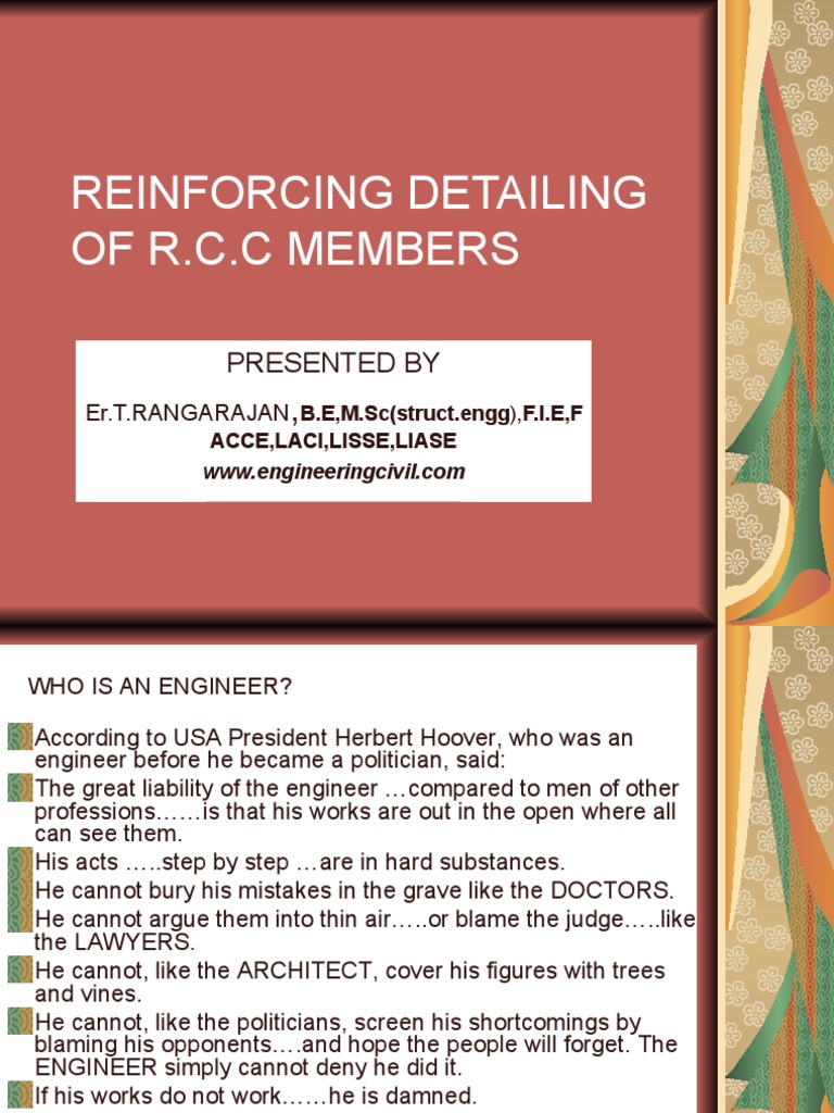 RCC Member Detailing Guidelines | PDF | Beam (Structure) | Mechanical ...