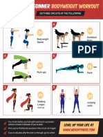Beginner Bodyweight Workout Infographic