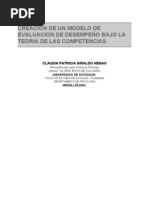 Creacion Modelo Evaluacion Desempeño Teoria Competencias