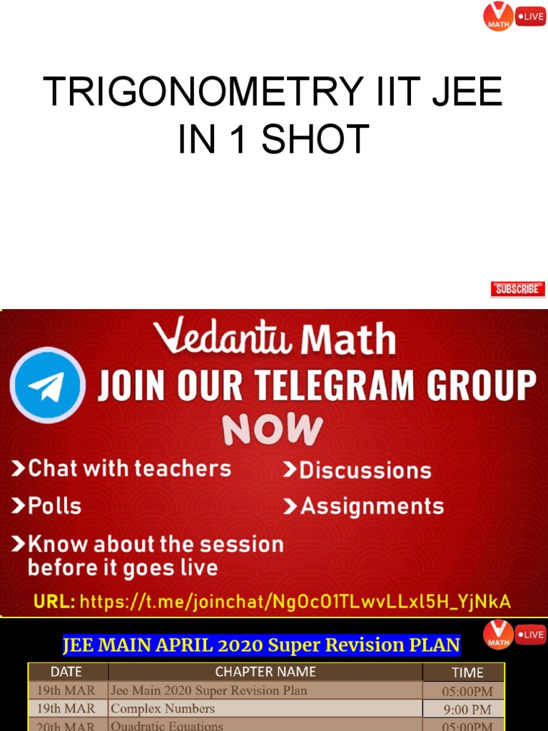 Copy+of+Trigonometry+ +JEE+Super+Revision | PDF | Trigonometric ...