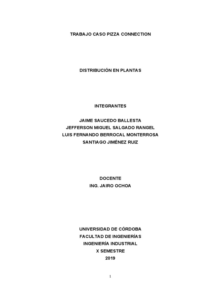 Pizza Connection PDF La satisfacción del cliente