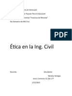 Ética ingeniería civil Venezuela