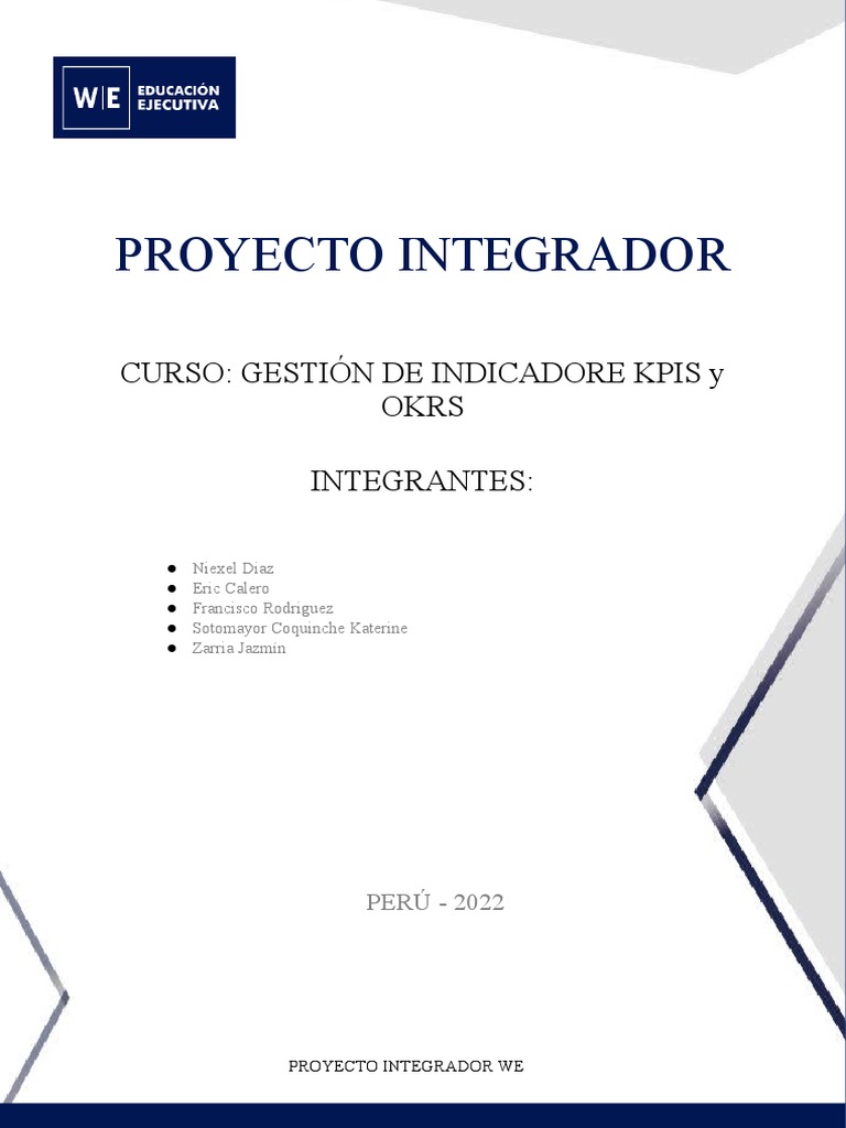 Proyecto Integrador Formato | PDF | Ingeniería de Sistemas | Business