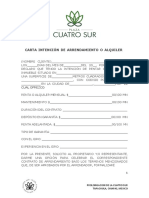 Carta Intencion Renta - Arrendamiento CUATRO SUR 2023