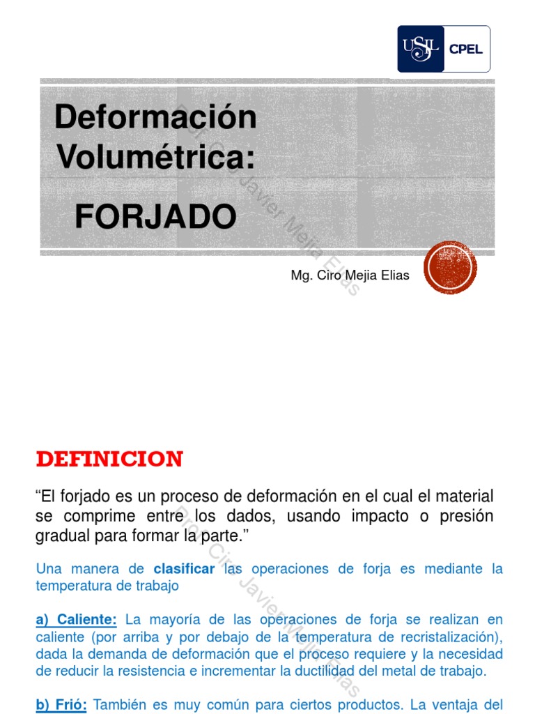 Definición y Proceso de Forjado | PDF | Forjar | Impresión