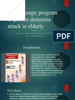 Physioterapy Program To Preven Dementia Attack in Elderly