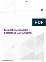 Mecânica Clássica - Aula 01