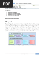 Programming Fundamentals Lab 1