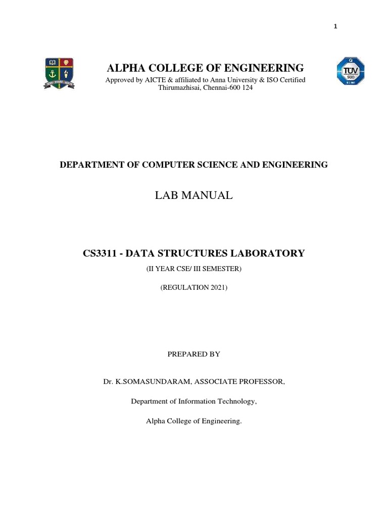 CS3311 DS Lab Manual | PDF | Queue (Abstract Data Type) | Theoretical ...