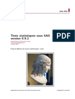 Les Tests Statistiques en SAS