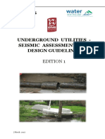 Underground Utilities - Seismic Assessment and Design Guidelines Edition 1