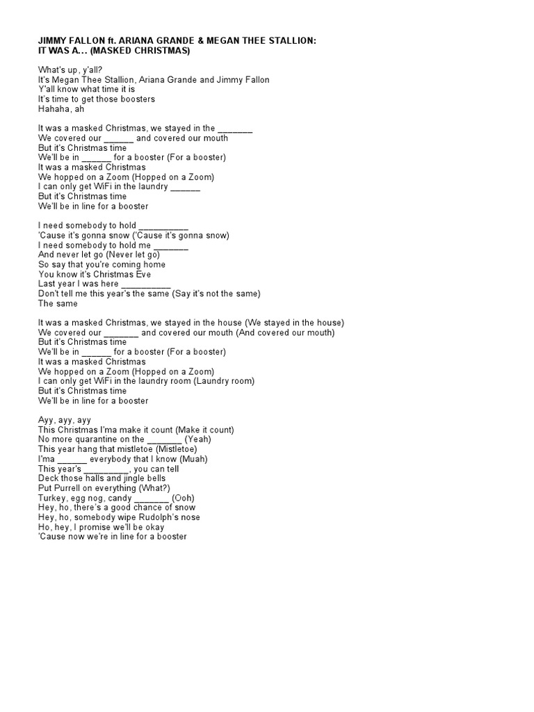 Christmas Songs Booklet | PDF | Christmas