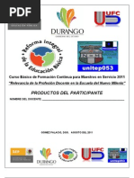 Download productos CURSO BASICO FCMS 2011 Relevancia de la Profesin Docente unitep053 ATP FJIR by TeleerTV  VIDEO ESCUELA TV  SN62110911 doc pdf