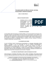 Processo Seletivo PPG Ciências Sociais UFRB