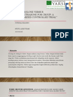 Prednisolone vs Dexamethasone for Croup: A RCT