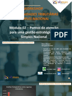Material de apoio. Módulo 02. Workshop Oportunidades Tributárias SIMPLES NACIONAL