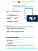 Formato Curriculum Bitae