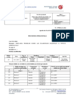 Procedura Operațională - Simulare Județeană - Examene Naționale - Olt