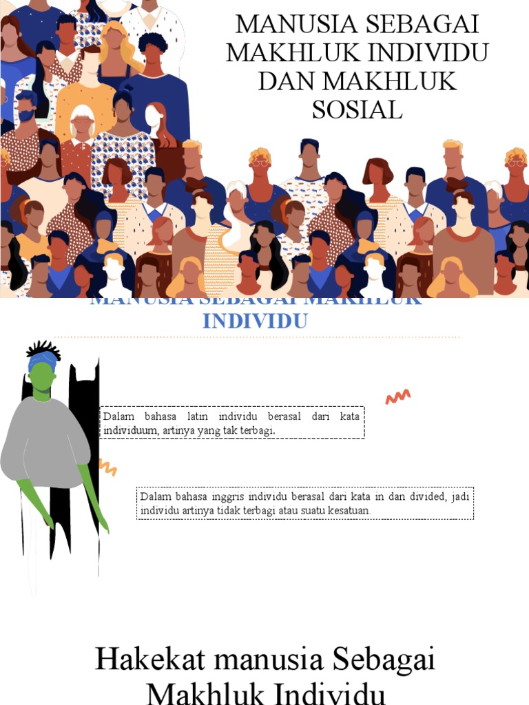 Manusia Sebagai Makhluk Individu Dan Makhluk Sosial PDF