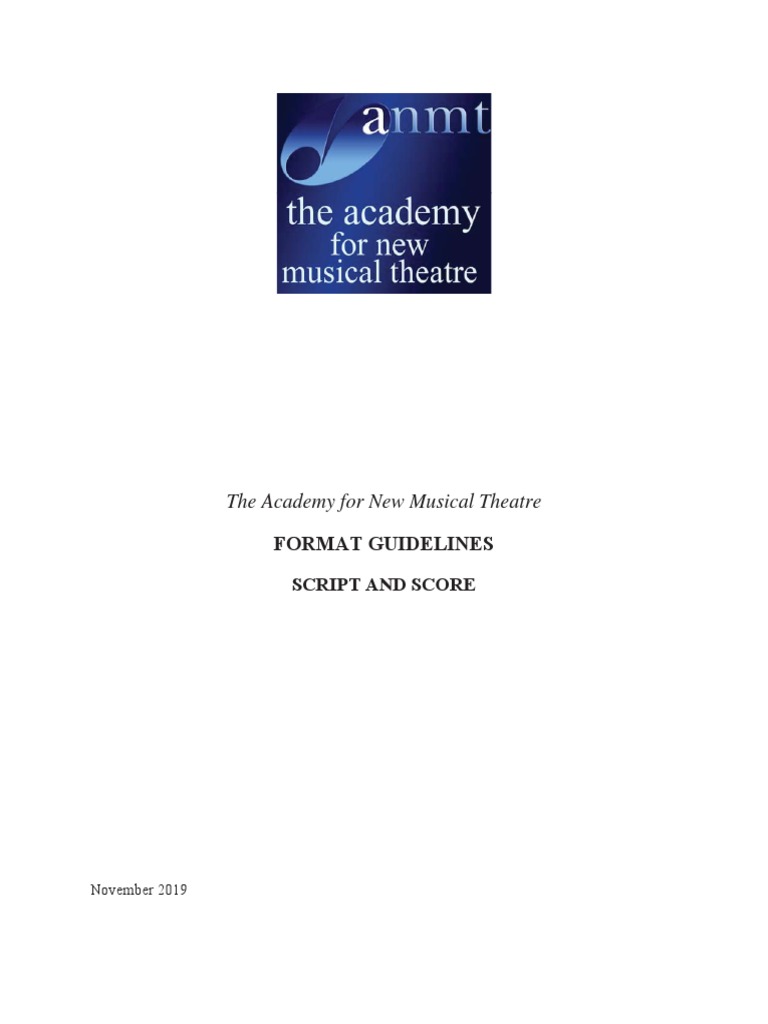 Format Guidelines Handout | PDF | Performing Arts | Musical Compositions