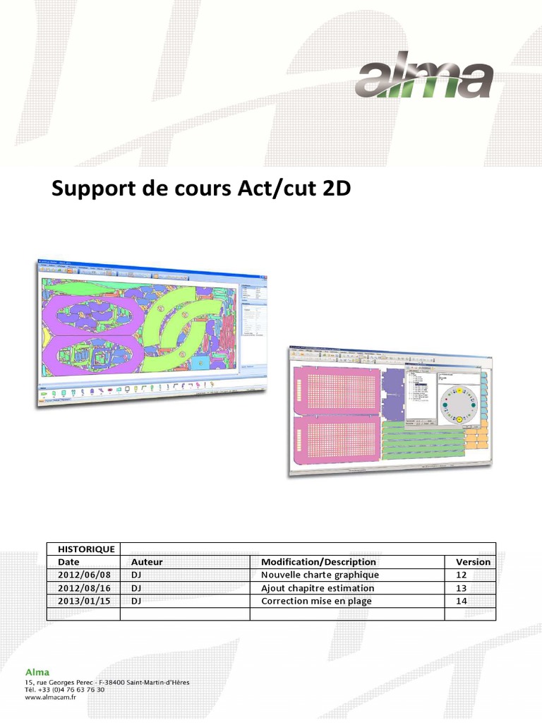 Support de cours Act/cut 2D | PDF | Cercle | Angle