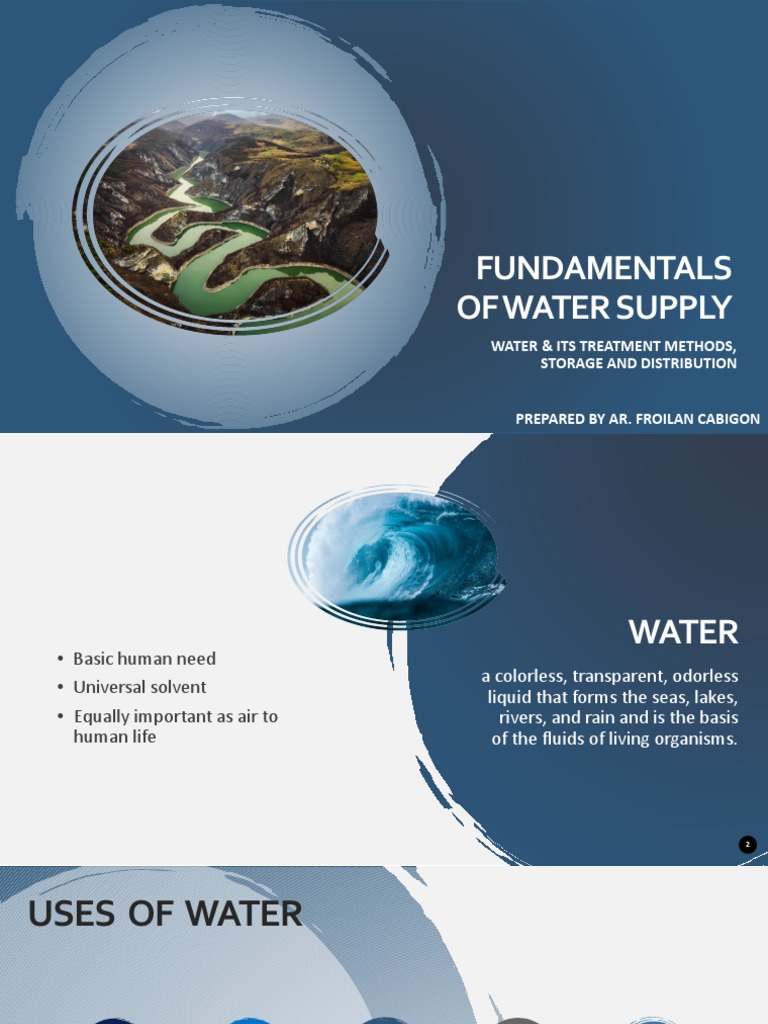 Fundamentals of Water Supply Systems | PDF | Water Purification | Water
