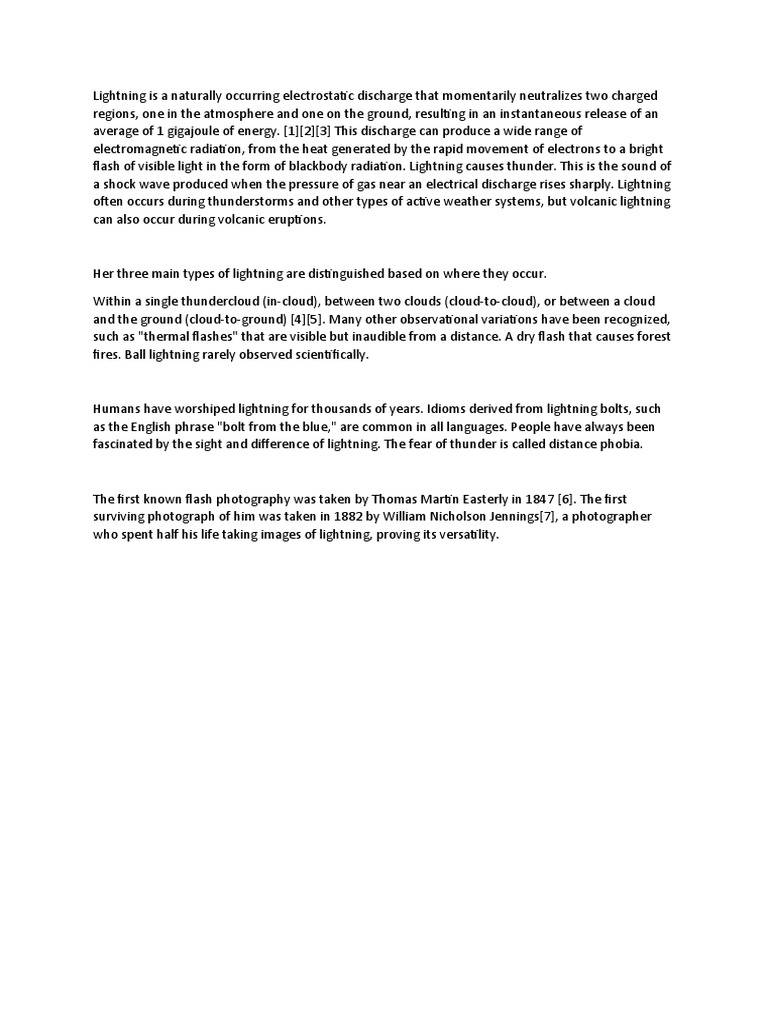 Lightning | PDF