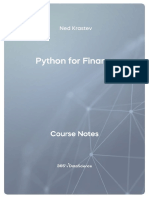 Python For Finance - Course Notes