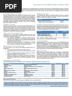 Indicative International Student Fees