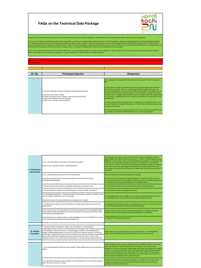 Queries For Technical Package | PDF | Topography | Bus