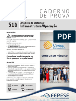 Prova FEPESE - 2019 - CELESC - Analista de Sistemas - Infraestrutura